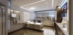 Corian Sand Storm Patient Room
